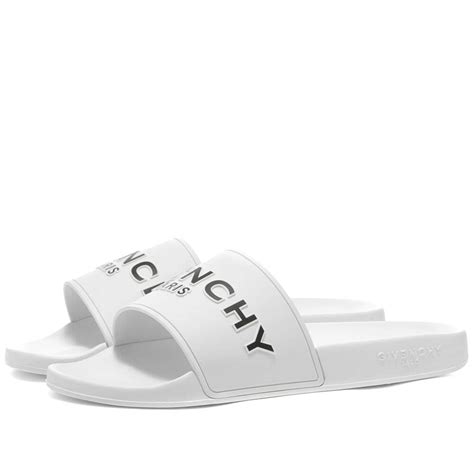 givenchy new season slides|Givenchy slides white and black.